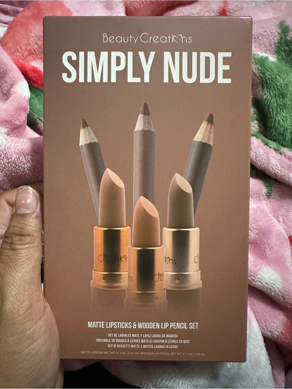 Beauty Creations Simply Nude Matte Lipstick & Pencil Set - Nude, Brown